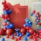 Blue Red White Balloons Arch Garland Kit, 147 Pcs Royal Blue Red White Confetti Blue Red Balloon for Graduation Birthday Party Decorations